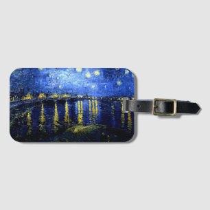 Starry Night over the Rhone by Vincent van Gogh Luggage Tag