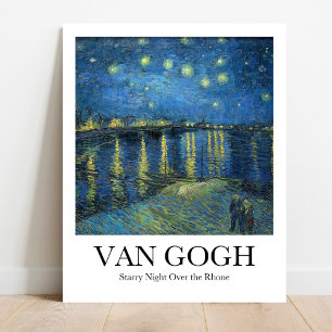Starry Night Over the Rhone by Vincent van Gogh Poster