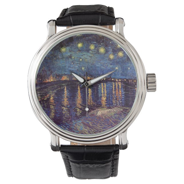 Starry Night Over the Rhone by Vincent van Gogh Watch (Front)