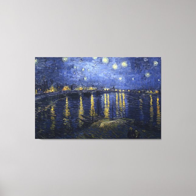 Starry Night Over the Rhone Canvas Print (Front)