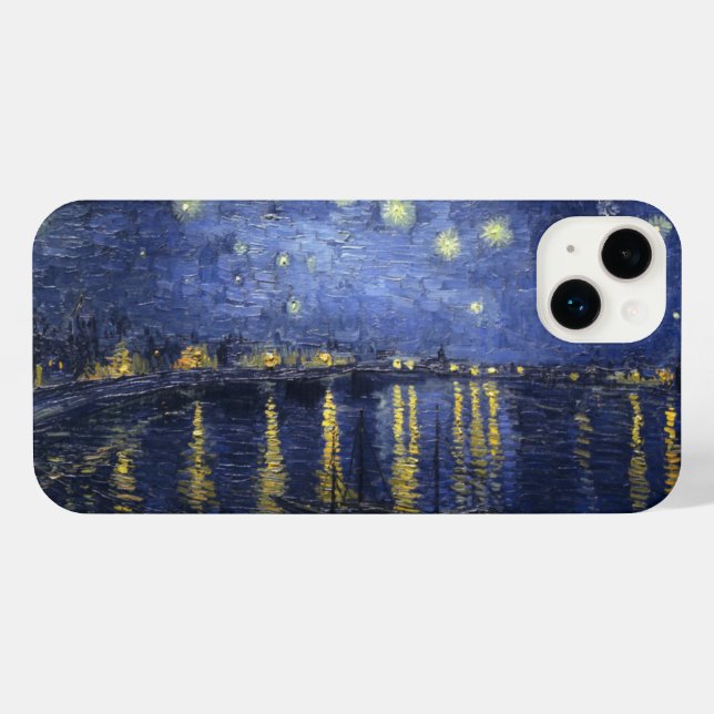 Starry Night Over the Rhone iPhone Case (Back Horizontal)