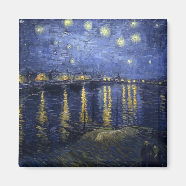 Starry Night Over The Rhone Magnet (Front)
