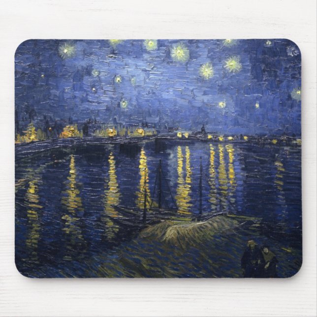 Starry Night Over The Rhone Mousepad (Front)