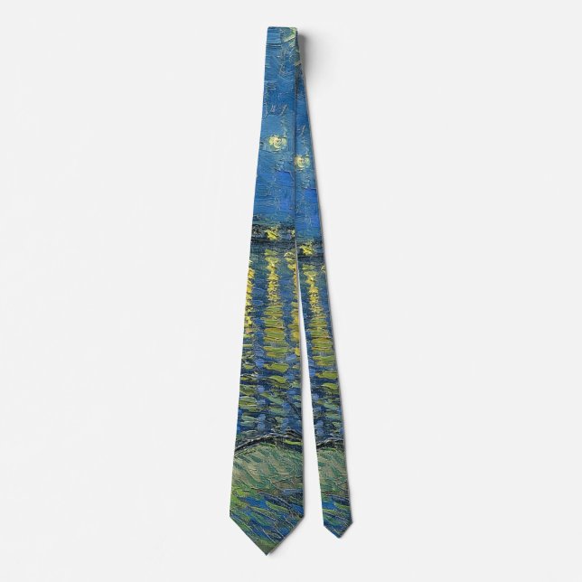 Starry Night Over the Rhone Neck Tie (Front)