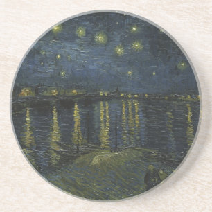Starry Night Over the Rhône, oil painting Van Gogh Coaster