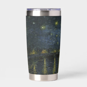 Starry Night Over the Rhône, oil painting Van Gogh Insulated Tumbler