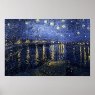 Starry Night Over the Rhone Poster