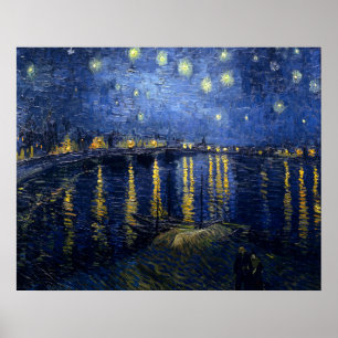 Starry Night Over the Rhone Poster