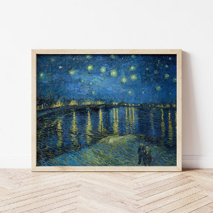 Starry Night Over the Rhône   Vincent Van Gogh Poster