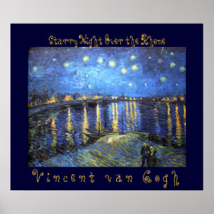 Starry Night Over the Rhone: Vincent van Gogh Poster