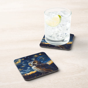 Starry Night Owl Coaster