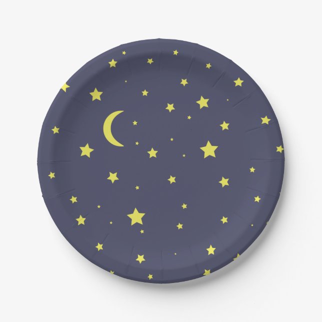 Starry Night Paper Plate (Front)