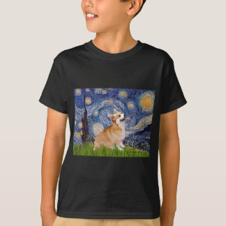 Starry Night - Pembroke Welsh Corgi 7b T-Shirt