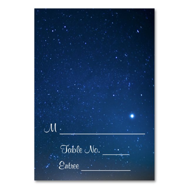 Starry Night Place Card (Front)