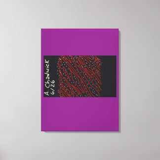 Starry Night, Red Tiger Night Canvas Print