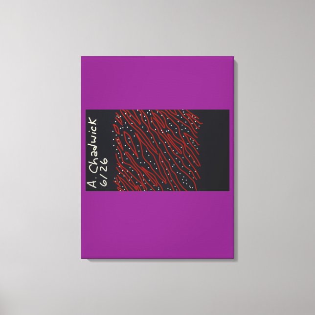 Starry Night, Red Tiger Night Canvas Print (Front)