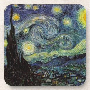 Starry night  Rhone by Van Gogh Coaster