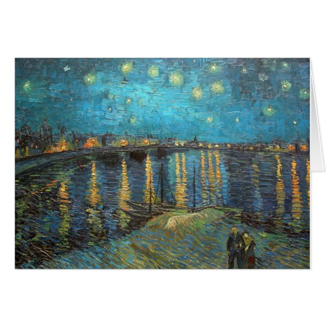 Starry Night Rhone River art (Front Horizontal)