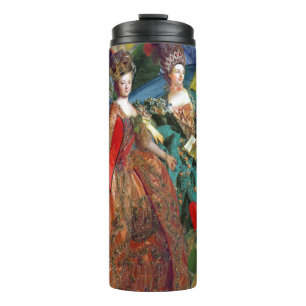 Starry Night Rococo Maidens Butterfly Wings Art Thermal Tumbler