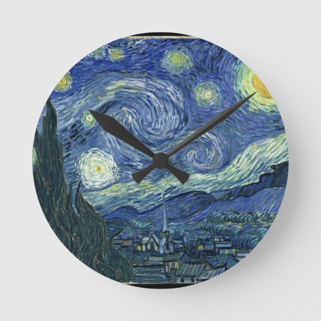 Starry Night Round Clock (Front)