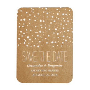 Starry Night Save the Date Premium Magnet
