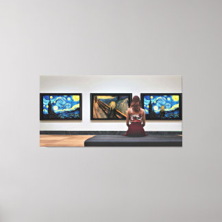 Starry Night Scream. Canvas Print