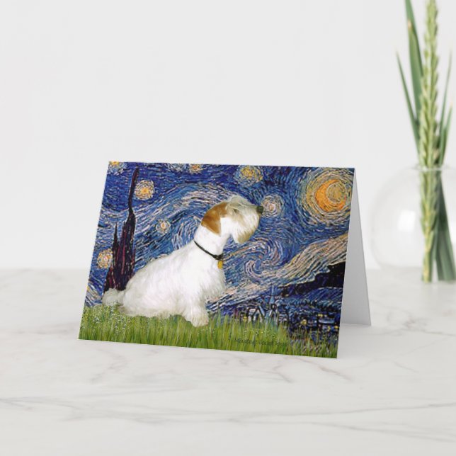 Starry Night - Sealyham Terrier (L) Card (Front)