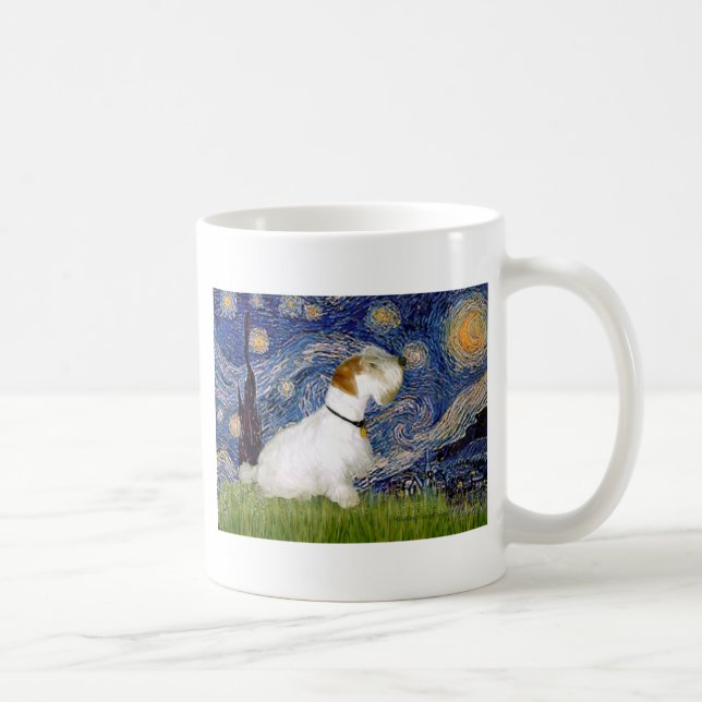 Starry Night - Sealyham Terrier (L) Coffee Mug (Right)