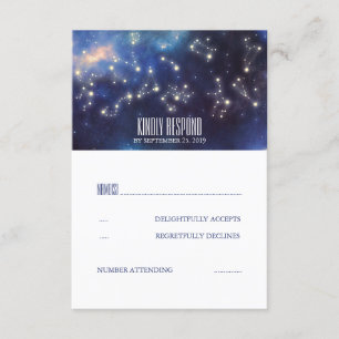Starry Night Signs Wedding RSVP