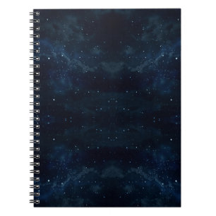 Starry Night Sky , Galaxy Space Celestial Notebook