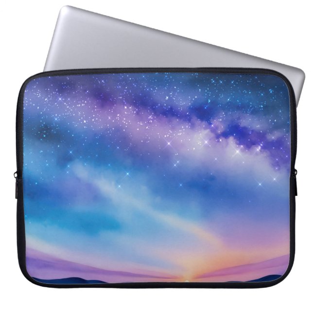 Starry Night Sky Laptop Sleeve (Front)