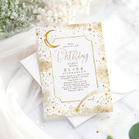 Starry Night Sky Moon Mystical Celestial Birthday