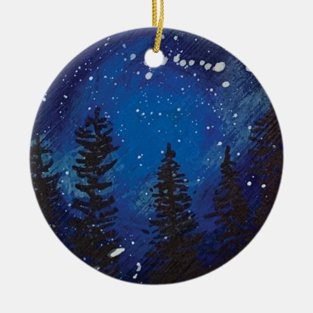 Starry Night Sky Ornament (Front)