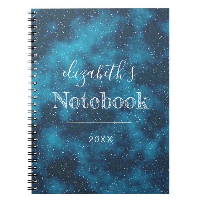 Starry Night Sky Personalised Notebook (Front)