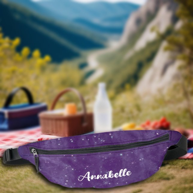 Starry Night Sky Sparkling Celestial  Bum Bags (Creator Uploaded)