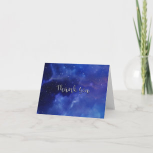 Starry Night Sky Under the Stars Thank You Card