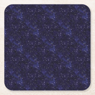 Starry Night Square Paper Coaster
