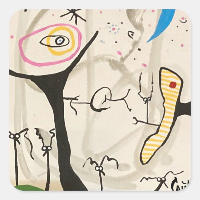 STARRY NIGHT SQUARE STICKER (Front)