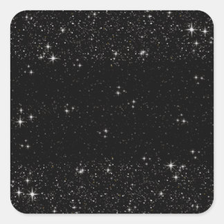 Starry Night Square Sticker