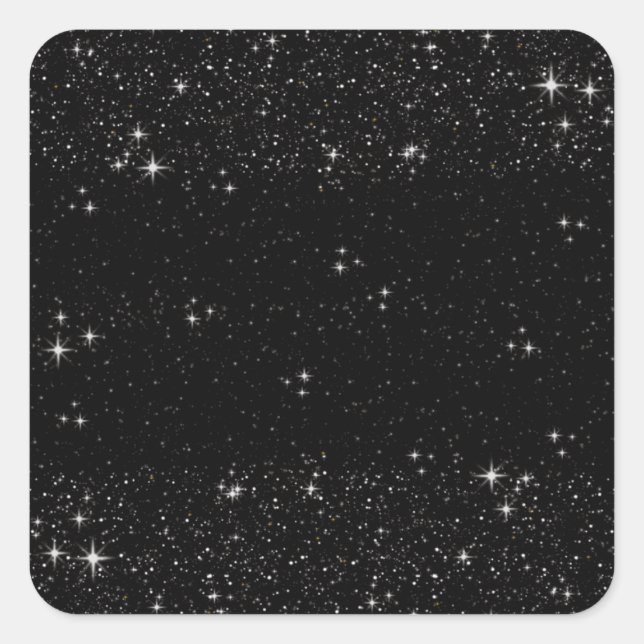 Starry Night Square Sticker (Front)