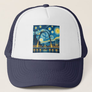 Starry Night St. Louis Missouri Trucker Hat