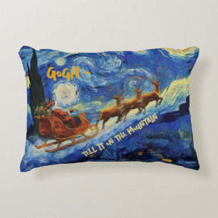 Starry Night St Nicholas Arrives In St Remy Decorative Cushion