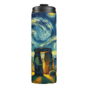 Starry Night Stonehenge Thermal Tumbler