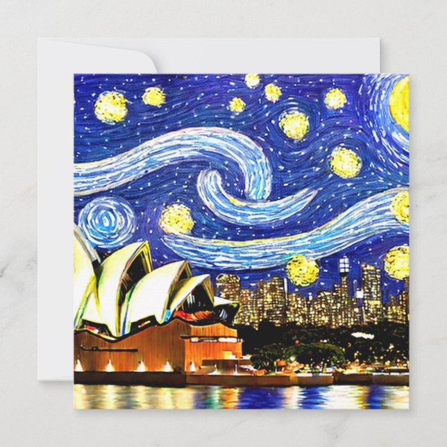 Starry Night Sydney Australia Opera House (Front)