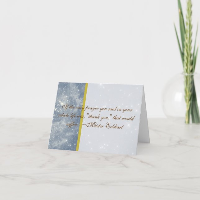 Starry Night Thank You Card (Front)