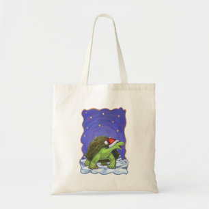 Starry Night Tortoise Christmas Tote Bag