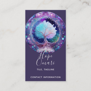 Starry Night   Tree of Life Business Card