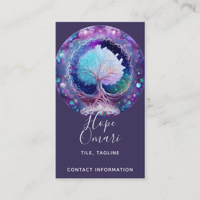 Starry Night | Tree of Life Business Card (Front)