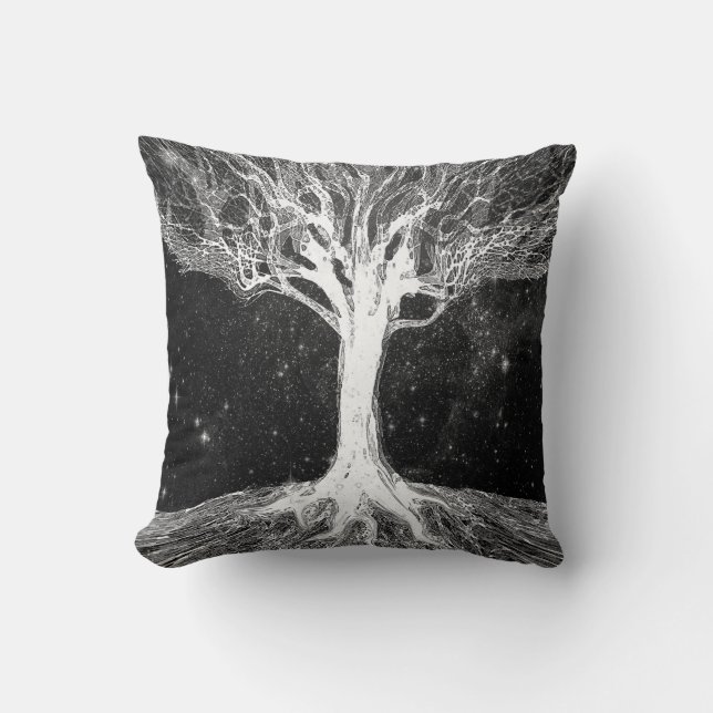 Starry Night Tree of Life Cushion (Front)
