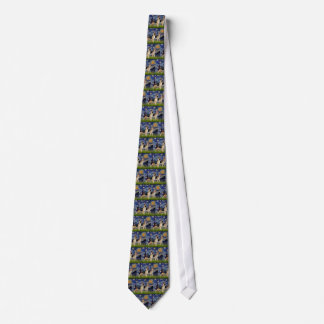 Starry Night - Two German Shepherds Tie